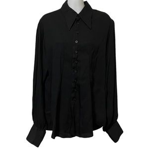Vintage Black Women's Blouse